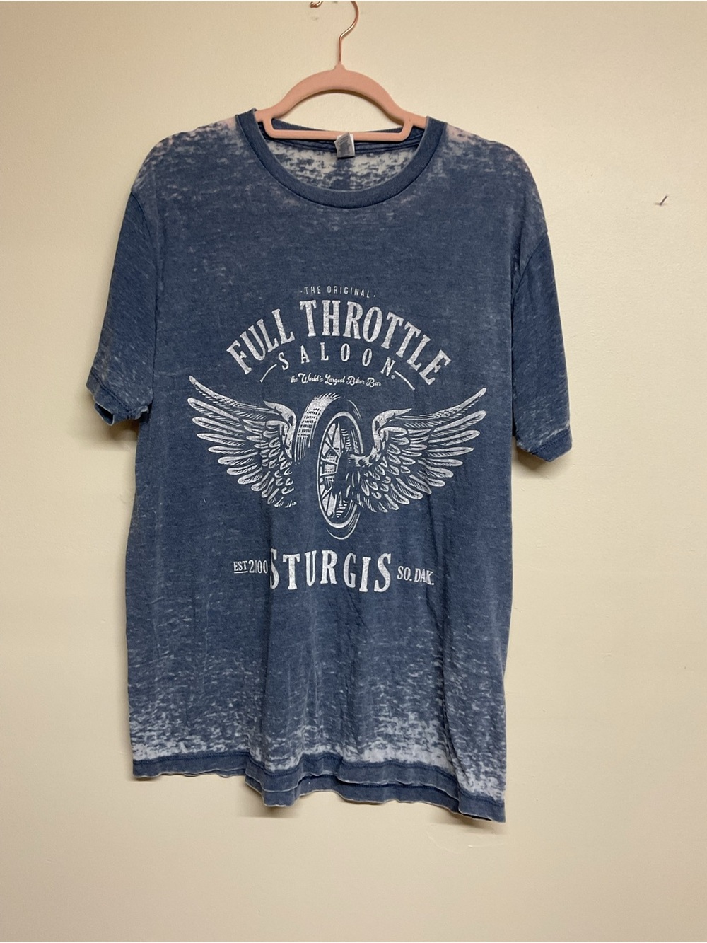 Full Throttle Saloon Sturgis Graphic Tee - Blue
